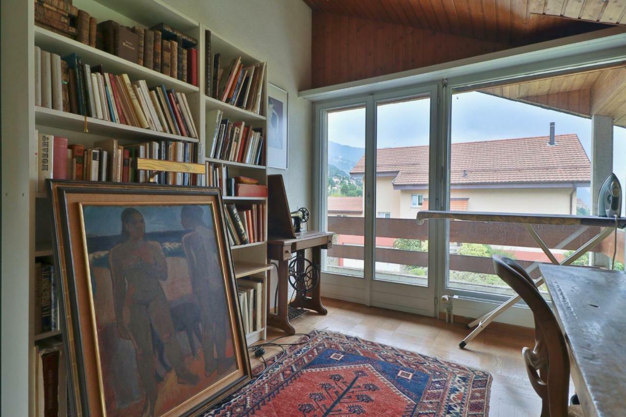 Maison Familiale A Montreux Avec Vue Sur Le Lac Villa Luaran gambar