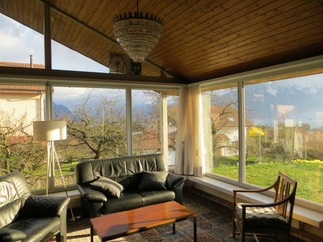 Maison Familiale A Montreux Avec Vue Sur Le Lac Villa Luaran gambar